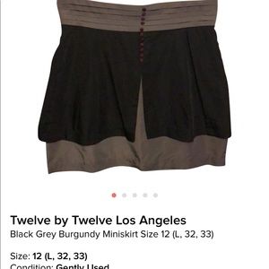 Double layered Bowback Skirt